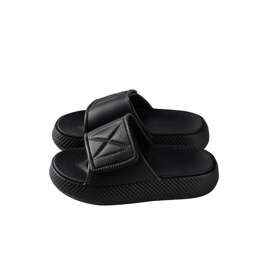 Two Tone Velcro Fashion Thick Bottom Slippers for Women Summer Indoor and Outdoor Bathroom Home Sandals