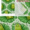 2D FLAT PRINTING 2pcs Curtains (Without Rod) Cute Frogs on Lilypads Chic Window Curtain Versatile 100% Polyester Curtains Easter