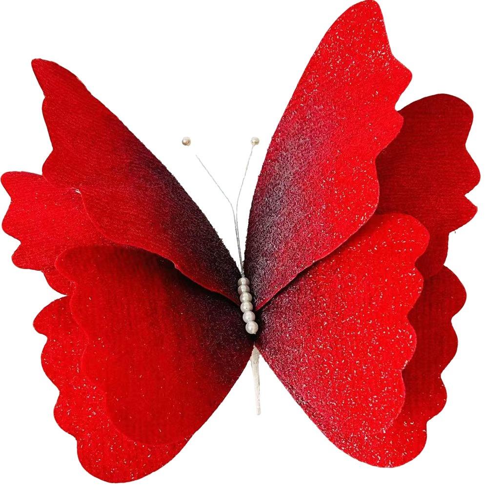 

Gradient Color Design Three-Dimensional Mesh Ornaments Simulated Felt Decorations Reception Decor глибокий/червоний