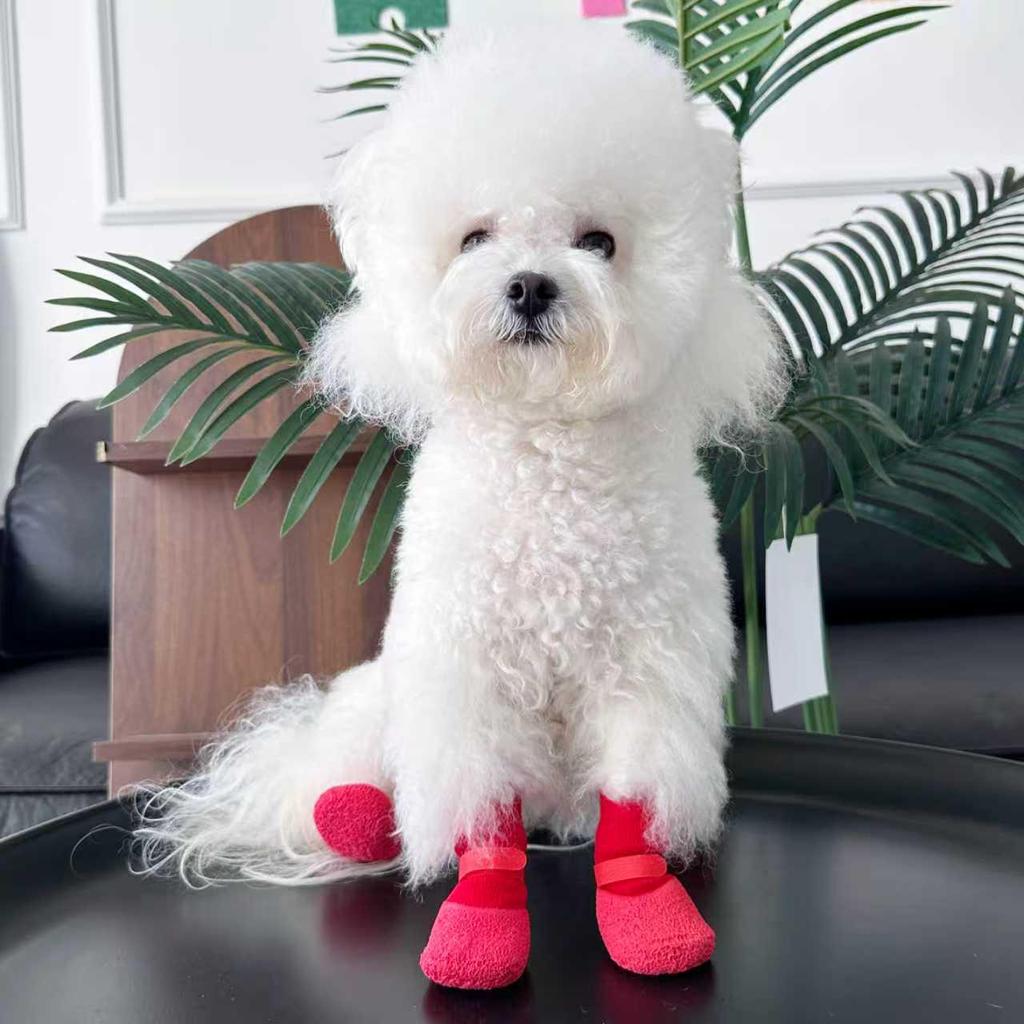 Teddy Pomeranian Dog Shoes: Non-Slip, All-Season, Waterproof Booties for Small to Medium Dogs