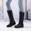Warm Fur High Snow Boots Women Winter Shoes Casual Wedges Down Waterproof Black Red White Thick Plush Knee High Boots Girls