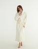 Long Unisex Bathrobe, Thin Pockets, 100% Cotton, Quick-Drying, M