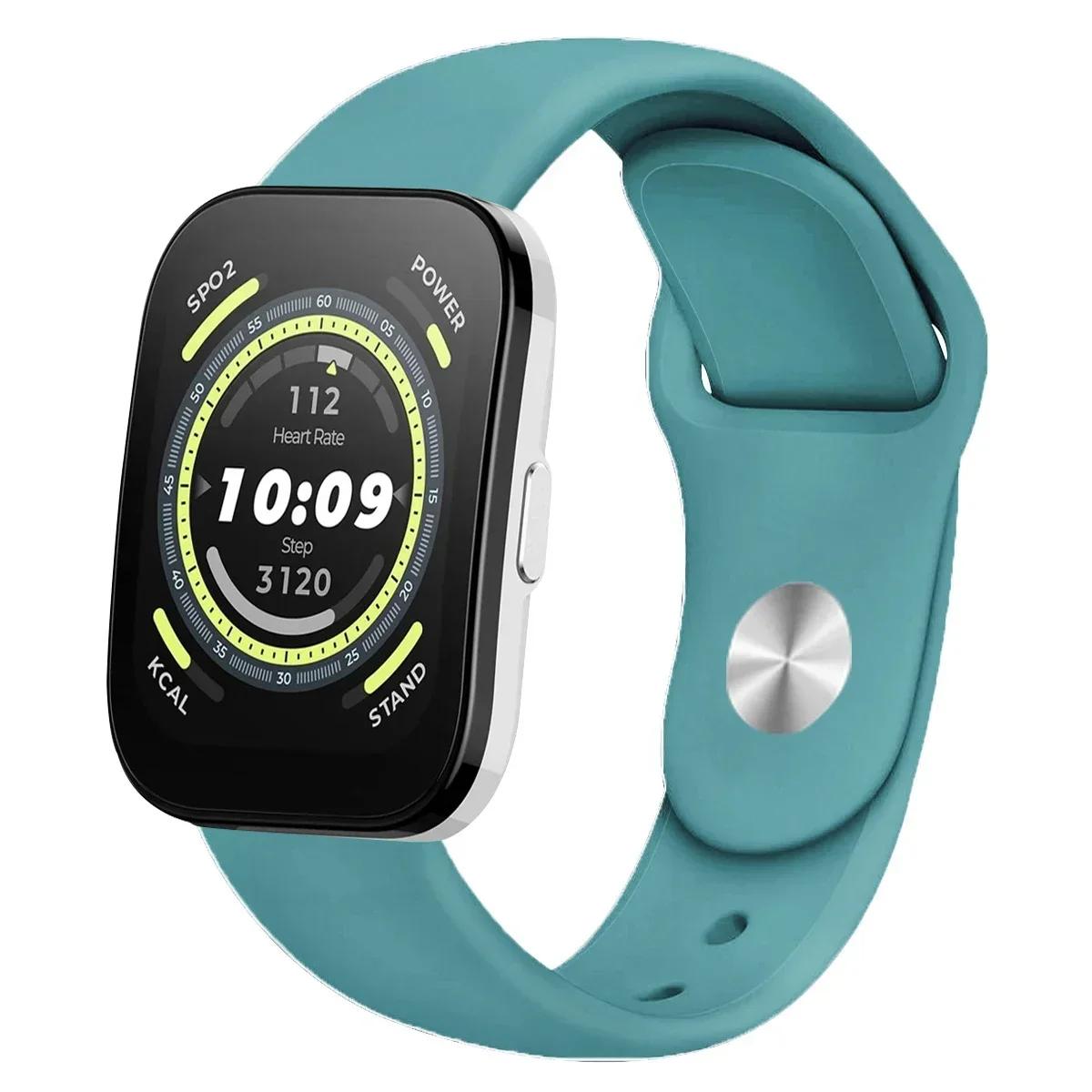 20 мм/22 мм ремешок для часов для Amazfit GTS 4/GTR 4/3/2 Mini/Pro/stratos/Balance Sport Силиконовый браслет Amazfit bip 5-bip 3 pro ремешок Amazfit bip5-balance black