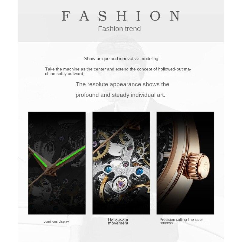 AILANG New Men's Watches Automatic Mechanical Watches Skeleton Men's Watches Wristwatches Waterproof