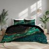 Green Blue Gold Marble Duvet Cover Set HD Digital Printing Bedding Set Soft Comfortable Duvet Cover For Bedroom Guest Room