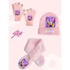 Witch Hunt Girl Winter Warm Knitted Hat Scarf Glove 3-Piece Set Anime Cartoon Children Cute