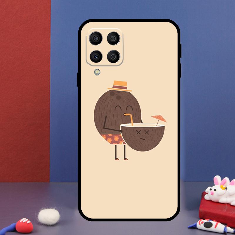 Summer Fruit Coconut For Samsung Galaxy M31 M51 M33 M13 M23 M53 M15 M55 M14 M34 M54 M20 M30s M32 M52 Phone Case
