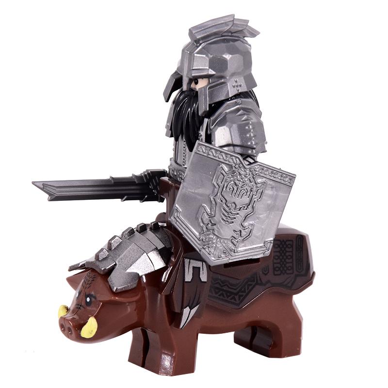 Das Wildschwein Ziegenmontur Tiere Filmmonster Zwergenkrieger Eisener Fuß Däne Anführer der Zwerge Bausteine Spielzeug Für Kinder