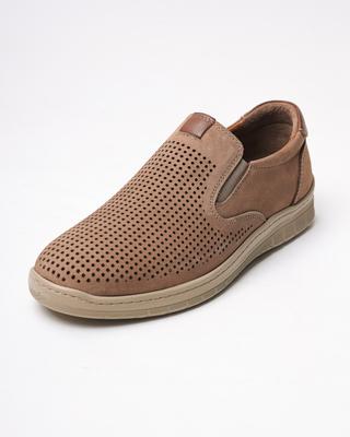 Men's Moccasins Man's 213136 40 Beige Nubuck