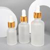 10/50/100ml Klare mattierte Glasflaschen Tropfflasche Lotionflasche Glas leere Flasche Wiederverwendbare Spenderflaschen