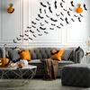 12Pcs Black Bat 3D Wall Stickers For Home Room Decoration Party Door And Window Halloween Supplies Decor Hanging Christmas Decor
