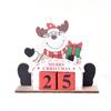 Cartoon Christmas Advent Calendar Creative Wooden Christmas Calendar  Desktop Ornaments