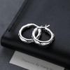 925 Sterling Silver Hoop Earrings - Niche Design, New 2025 High-End Style for Women