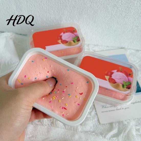 Simulation Food Pinch Toy Ice Cream Cake Squeeze Toy, Slow Rising Stress Office Anxiety Reducer Relief Dessert for Relieving Anti-stress Hand