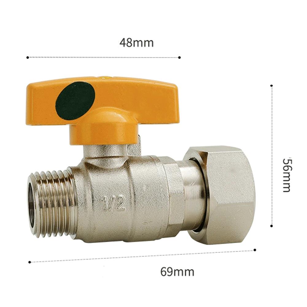 

Union Ball Valve 1/2 -3/4 Brass Double Female and Male Thread Valve Water Pipe Switch Gas Straight To Tap Water