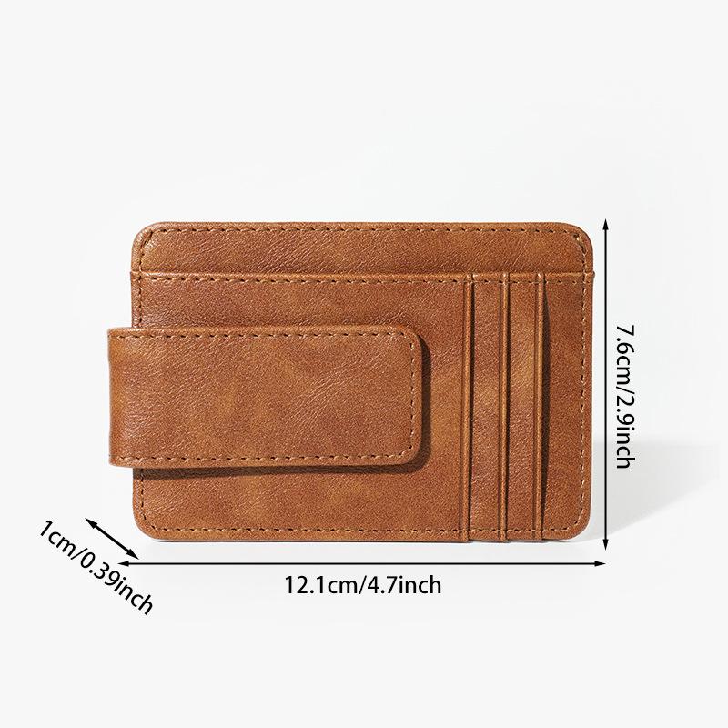 Women and men pu leather wallet multi-functional wallet card case card holder