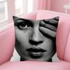 1pcs Beauty K-Kate Moss Double-sided Printed pillow cover Short plush Suitable living rooms bedrooms sofas throw cushion cover