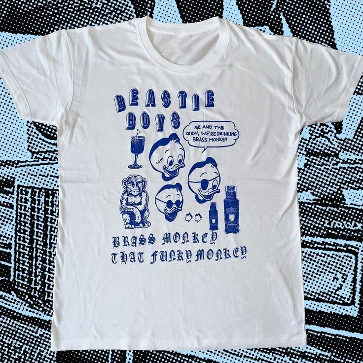 VTG Beastie Boys Brass Monkey T-Shirt white S-5XL NI517 Unisex T-Shirt XL