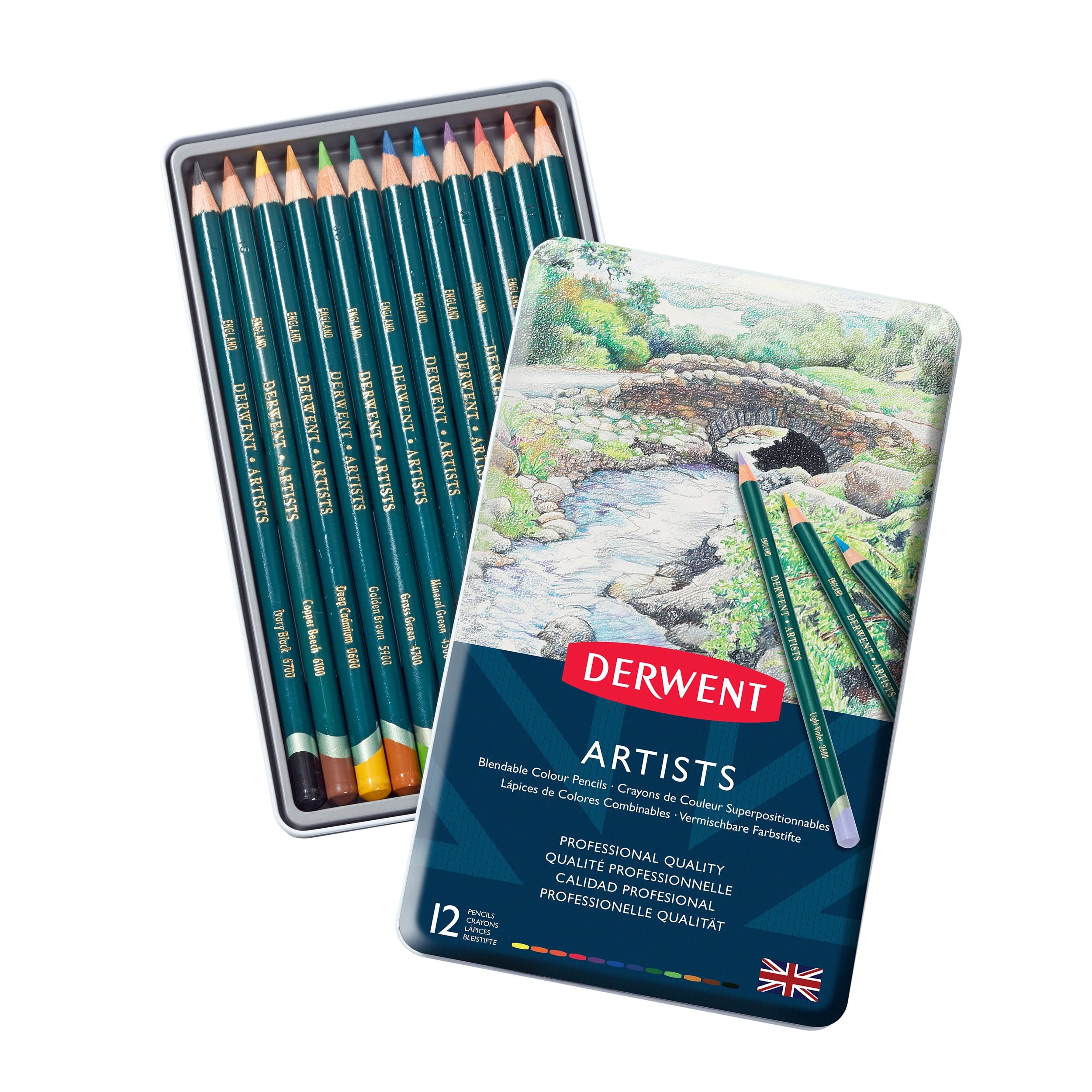 

Derwent Artist Colored 32092 Pencils, 12-Color Set,