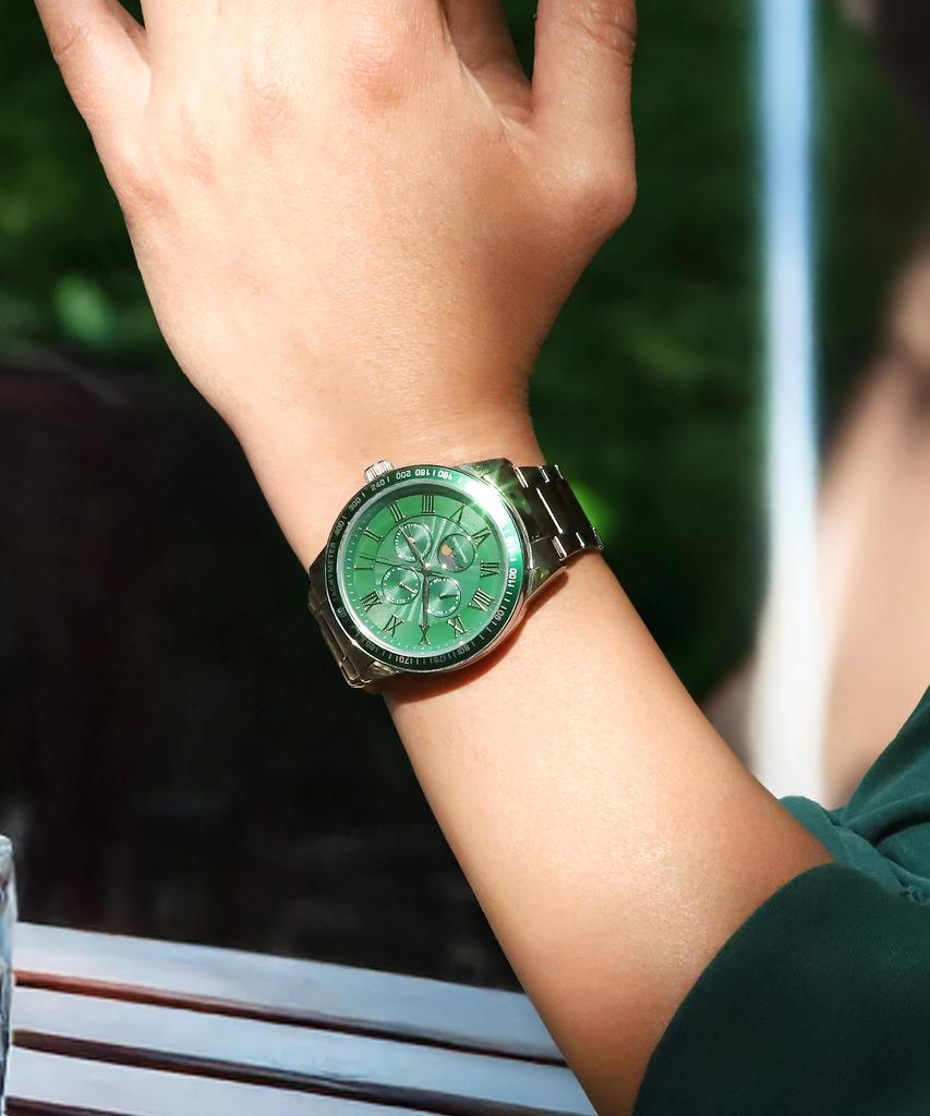 Keuliseuchyanmodeu Men'S Sun And Moon Metal Watch Cm423Gns
