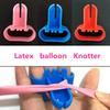 2 Stück Ballon-Bindewerkzeug Ballon-Einfachklemme Knotenbinder Bogen Girlande Dekorationsstreifen-Set Ballonband Binden Partyzubehör