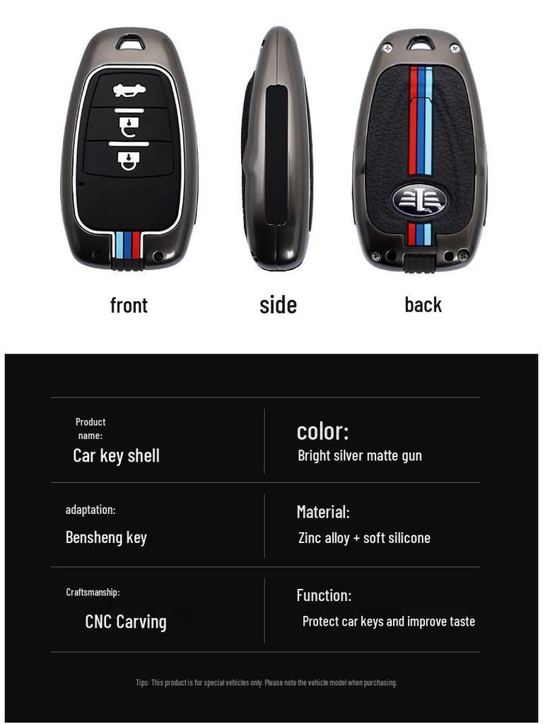 2013-2017 Besturn X80 Schlüsselhülle: Metallschalenabdeckung