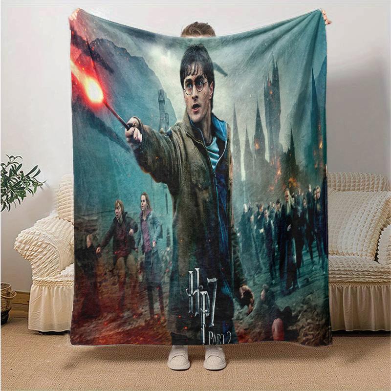 Harry Potter and the Deathly Hallows Part 2 Movie Poster PrintPrint Blanket, Soft Blanket For Sofa Office Bed And Travelling Daughter Birthd