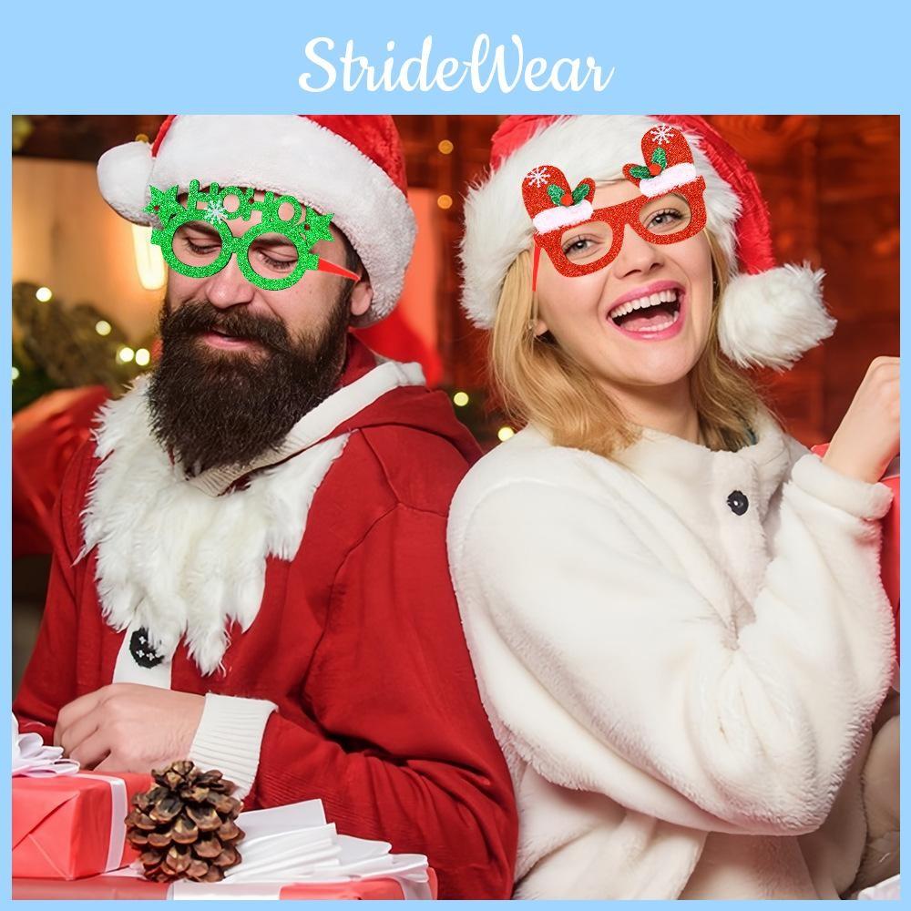 Decoration Christmas Santa Claus Snowman Glasses Adult Child Xmas Props Party