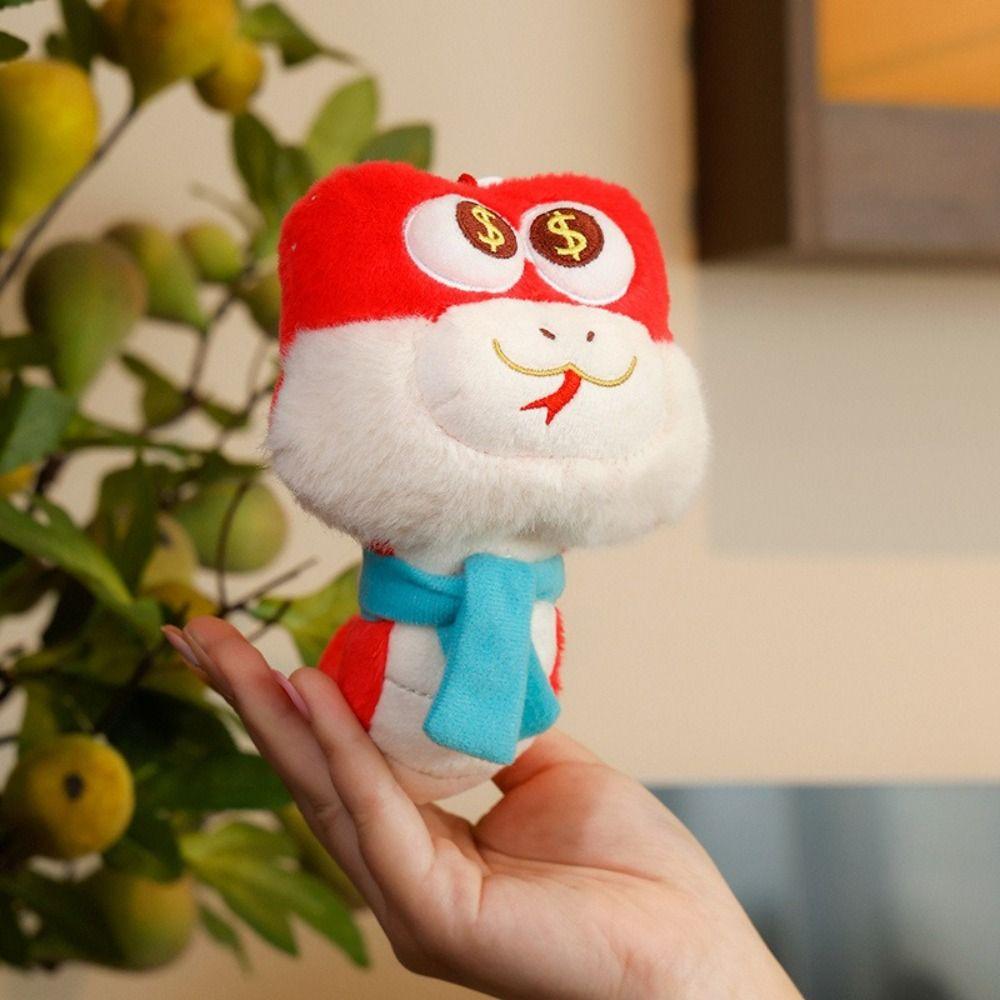 Multi Purpose Mascot Snake Keychain Comfortable Key Pendant Doll Snake Plush Doll  2025 New Year
