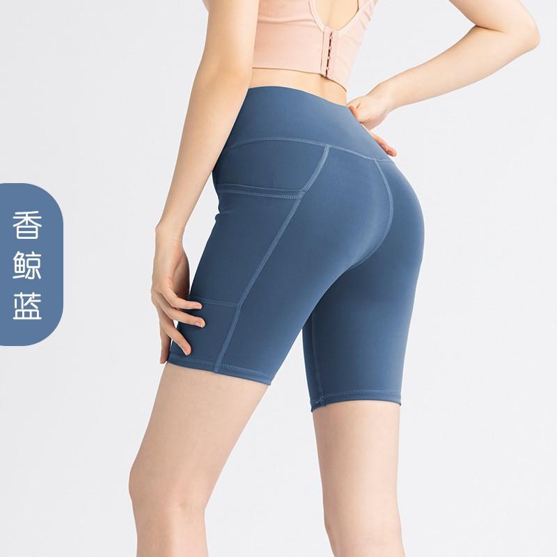 High-Waisted Compression Capri Leggings Women Yoga Running Fitness With Side Pockets