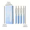 4pcs Pocket Gel Pens Set 0.5mm Ballpoint Smooth Black Ink for Office And School Writing