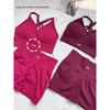 Yoga High Waist Sweat-Absorbent Sling Beautiful Back V Neck Workout Clothes
