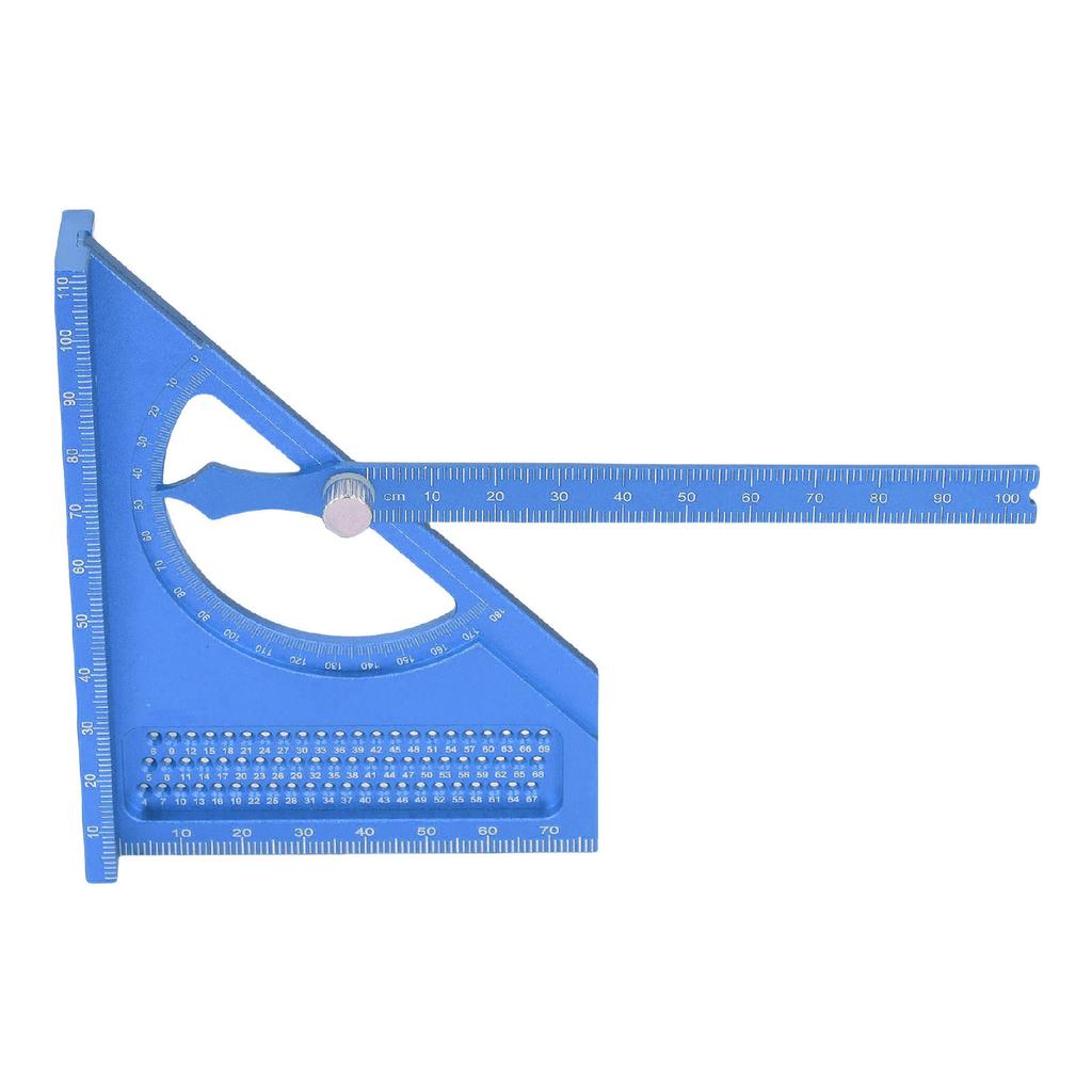 Woodworking Semi Circular Pointer Angle Aluminum Alloy Carpenter Protractor 3D Multifunctional Ruler