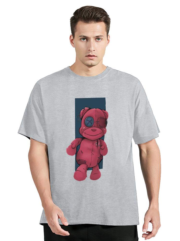 Fashion All-match Women Cotton T-shirt Cartoons Cute Bear Tops Summer Black Classic O-Neck Tee Women Clothes Hip Hop Tshirt