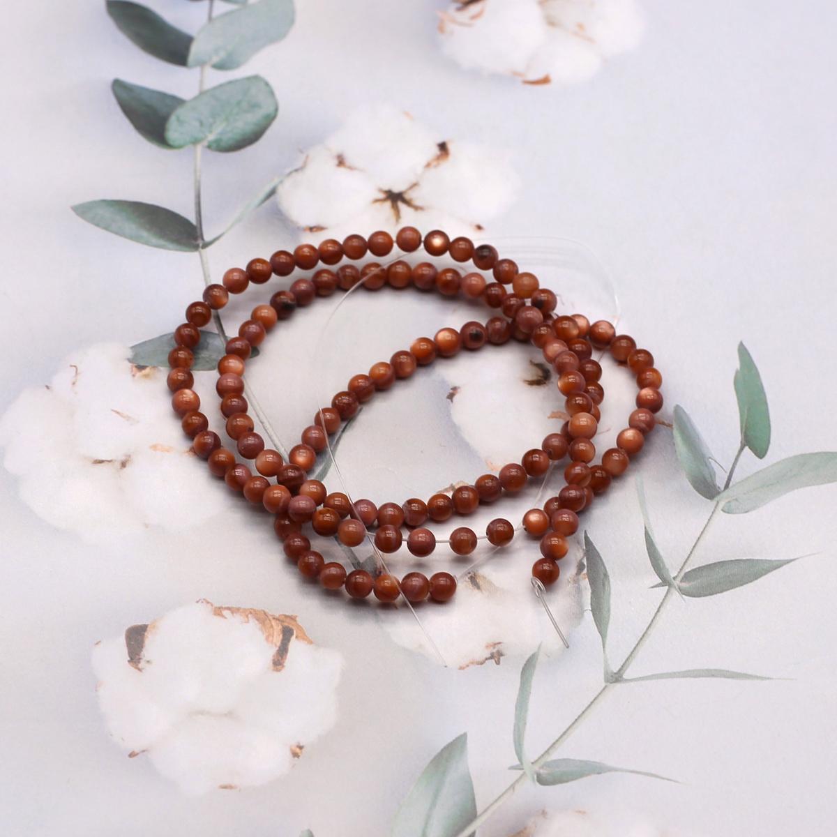 

Бусины из ракушек, круглые окрашенные бусины из натуральных ракушек для изготовления украшений своими руками, ожерелья, браслета, серег, аксессуаров 3-3.5mm