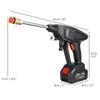 3000W 388VF Akku-Hochdruck-Autowaschanlage Sprühwasserpistole Wiederaufladbare Elektrische Reinigungs-Schaummaschine für 18V Akku