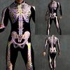 3D Digital Printing Stage Performance Costumes Adults Halloween Events Carnival Theme Party Cosplay Outfit Pretend Game Jumpsuit