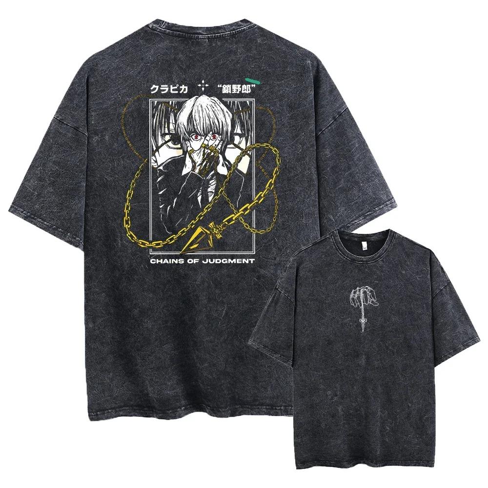 2026 Anime Hunter X Hunter Gewaschen Neuankunft Unisex Kleidung T-Shirt Homme Grafik-T-Shirts Unisex T-Shirt für Unisex Ropa Hombre