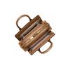 Michael Kors Laila Gold Logo Print Faux Leather Mini Tote Bag Women Handbags Acorn-Brown 32F5G9IC0B-BRN
