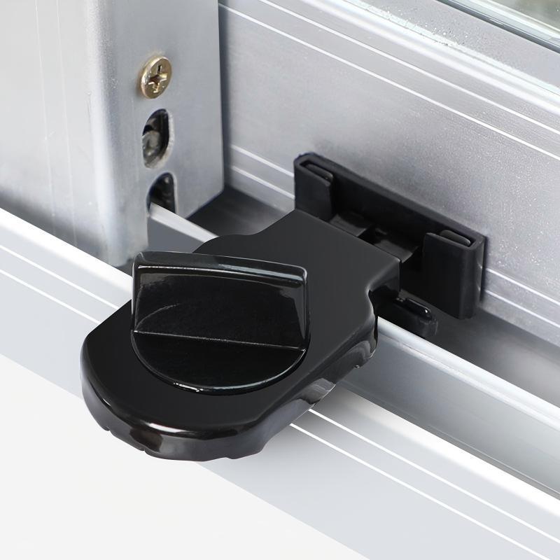 Child Safety Adjustable Sliding Door Lock 2 Pack Baby Safety Window Lock for Bedroom Kitchen No Tools Needed
