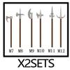 MOC Medieval Building Blocks Character Parts Model Toy Castle Knight Soldier Sword Bow Armor Shield Spear Piercing Parts Bricks