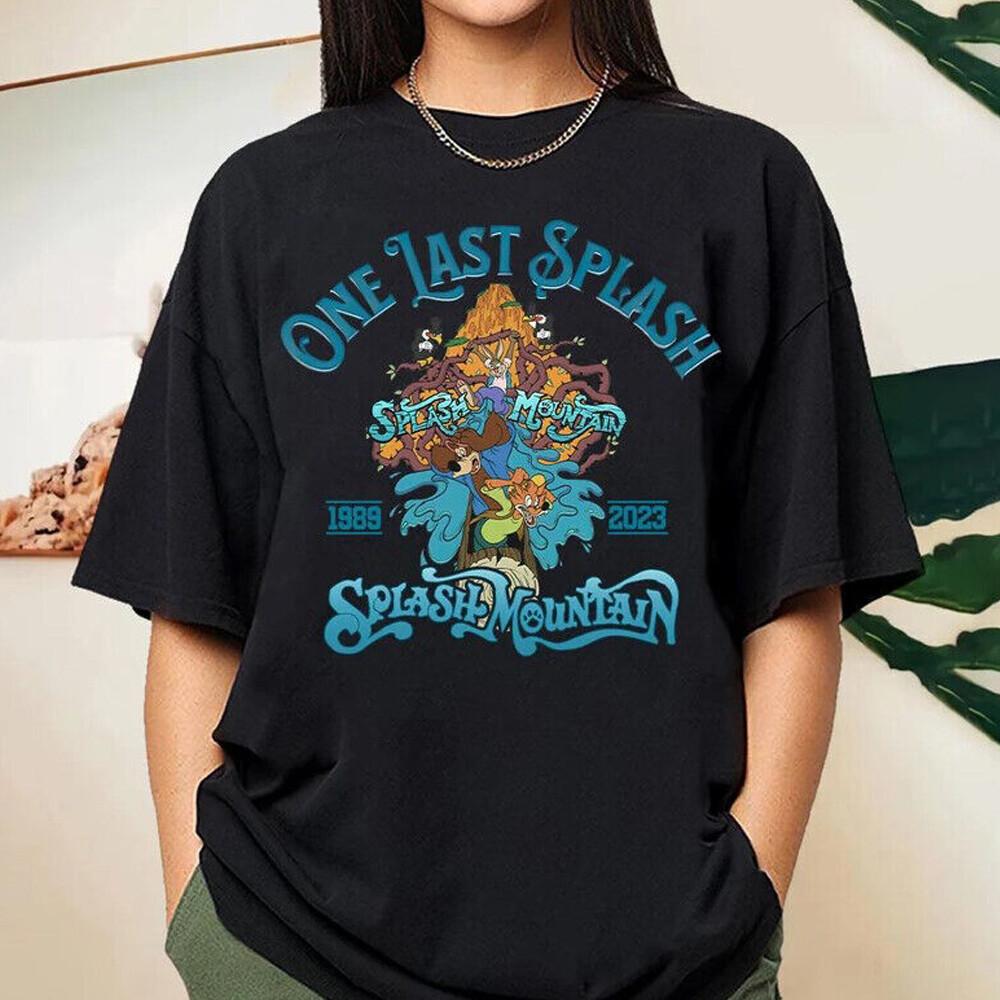 

Splash Mountain Mountain Shirt Cartoon Shirt Gift For Men Woman Short Sleeve Unisex T-Shirt M