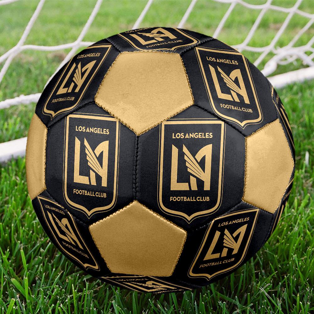 Los Angeles FC Football Club Indoor Size 5 Soccer Ball Colorful Machine Stitched PVC Competition Ready Durable High-Bounce