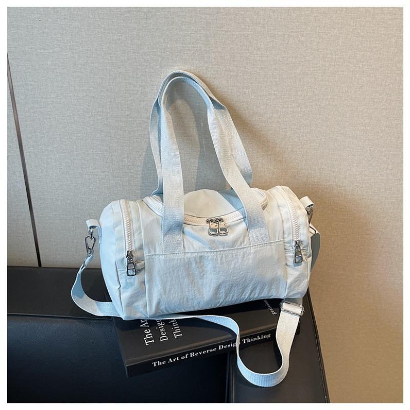 

Нейлоновая дорожная сумка новый женский тренд сумка через плечо однотонная простая и удобная дорожная сумка большой вместимости синий