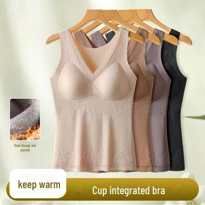 Women's Original Thermal Vest with Jacquard Lyocell Mulberry Silk and Built-in Chest Pads #840