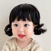 Newborn Baby Headwear Fluffy Toddler Neat Bang Long Straight Hair Baby Hair Wig Short Bob Wig