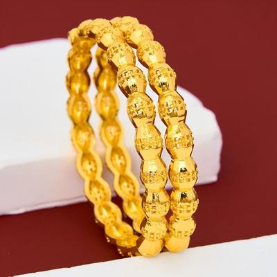 Bracelet Croix Creuse en Or 24 Carats - Bijoux Arabes et Africains Haut de Gamme pour Femmes