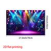 2D Flat, 2D Flat Banner, 1pc Party Backdrop Banner, Disco Music Stage Pattern Design, Suitable for Indoor/outdoor  Room,yzb