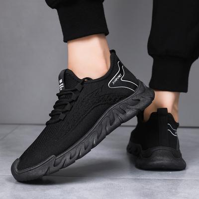 Herenschoenen nieuwe zomer ademende vlieg-geweven mesh schoenen hardlopen casual zachtzool modieuze heren sportschoenen
