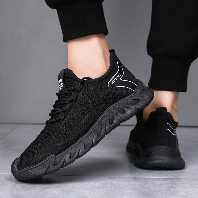 Men's Shoes New Summer Breathable Fly-woven Mesh Shoes Running Casual Soft-soled Fashionable Men's Sports Shoes
